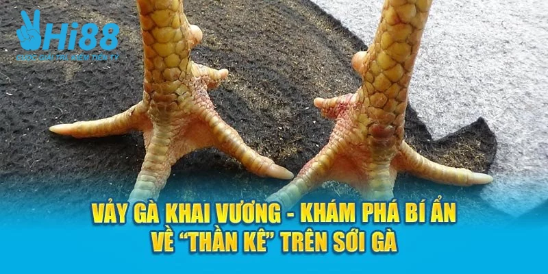 Vảy khai vương thuộc vảy gà quý đang được sư kê săn đón